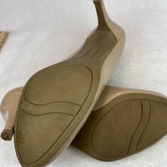 Predictions, patent leather nude comfort heels - Picture 4 of 5